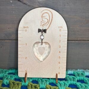 Vintage Crystal Heart Earrings
